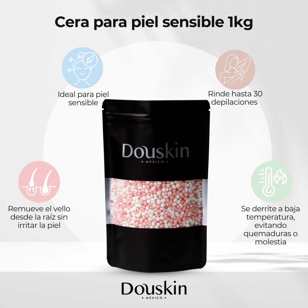 💫 1Kg Cera española para Depilar Piel Sensible