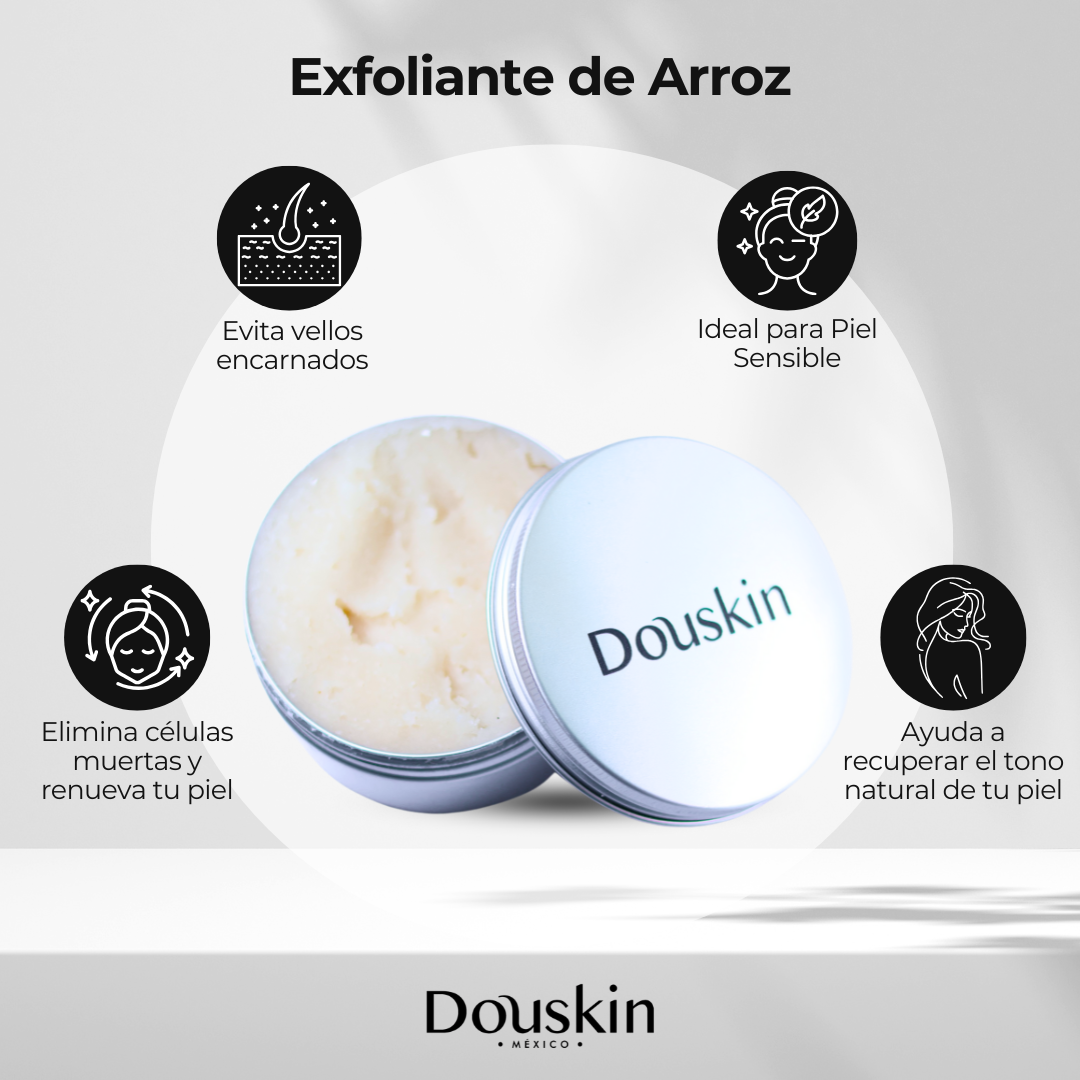🛁 Exfoliante de arroz para piel sensible